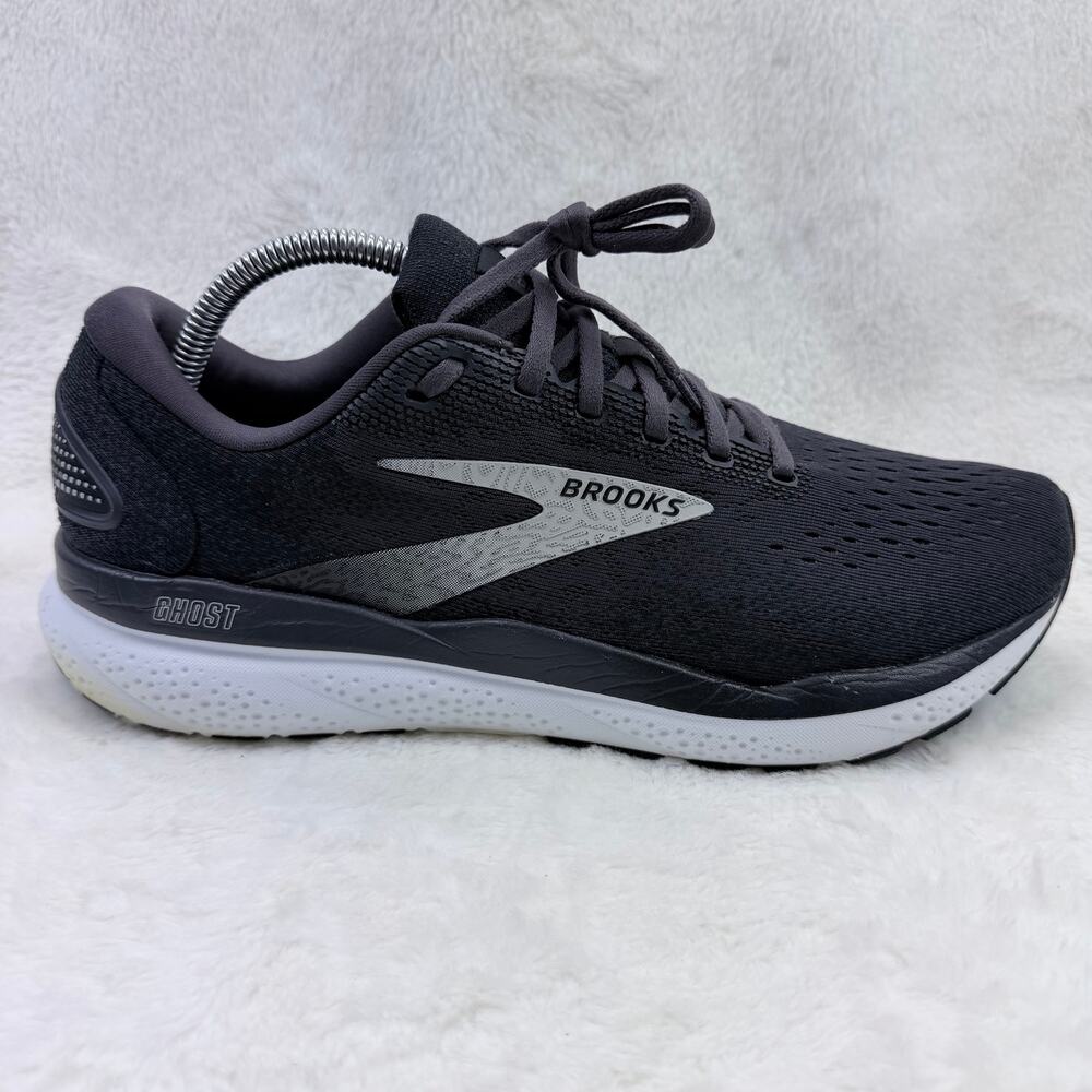 Brooks Ghost 16 Mens Running Shoes Black Grey Size 10 D 1104181D090